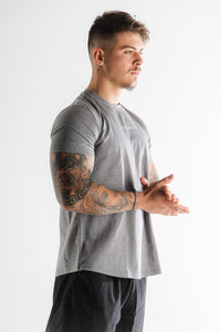 Sparta 'Ignite the Warrior' Training T-shirt - Grey Marl/White - Sparta Gym Wear 