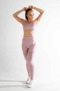 Sparta Evo Seamless Leggings - Pastel Pink - Sparta Gym Wear 