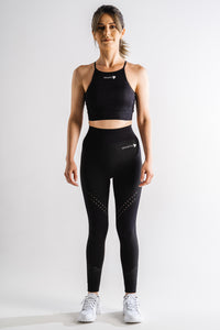 Sparta Laconic Seamless Sports Bra - Black - Sparta Gym Wear 