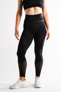 Sparta Laconic Seamless Leggings - Black - Sparta Gym Wear 