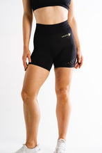 Sparta Laconic Seamless Shorts - Black/Yellow Volt - Sparta Gym Wear 