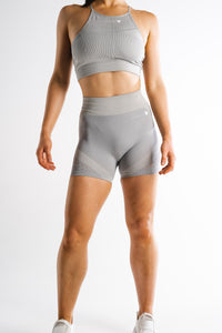 Sparta Laconic Seamless Shorts - Charcoal Grey - Sparta Gym Wear 