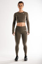 Sparta Ultra-Thermic Crop Long Sleeve - Light Khaki - Sparta Gym Wear 